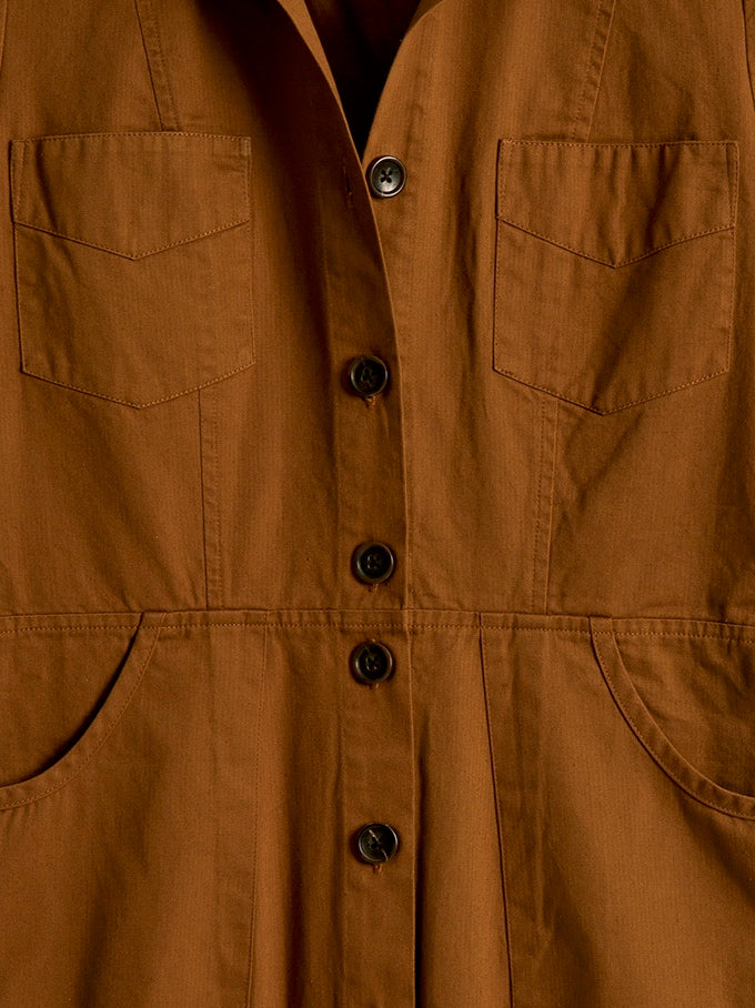 Classic Safari Dress in Antelope, Dress, Hickman & Bousfied - Hickman & Bousfield, Safari and Travel Clothing