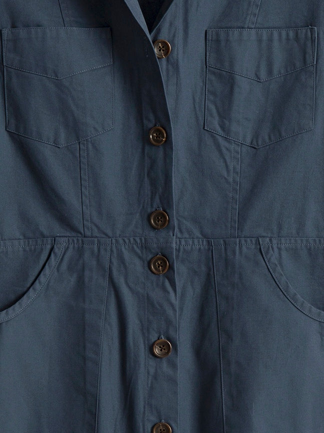 Classic Safari Dress in Dutch Blue, Dress, Hickman & Bousfied - Hickman & Bousfield, Safari and Travel Clothing