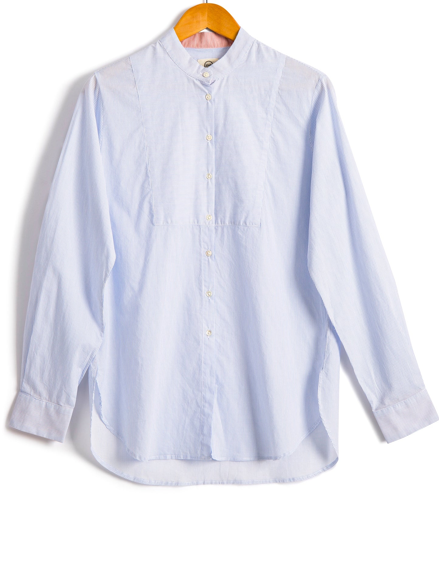 Bib Shirt, Fine Cotton Stripe, Shirt, Hickman & Bousfield - Hickman & Bousfield, Safari and Travel Clothing