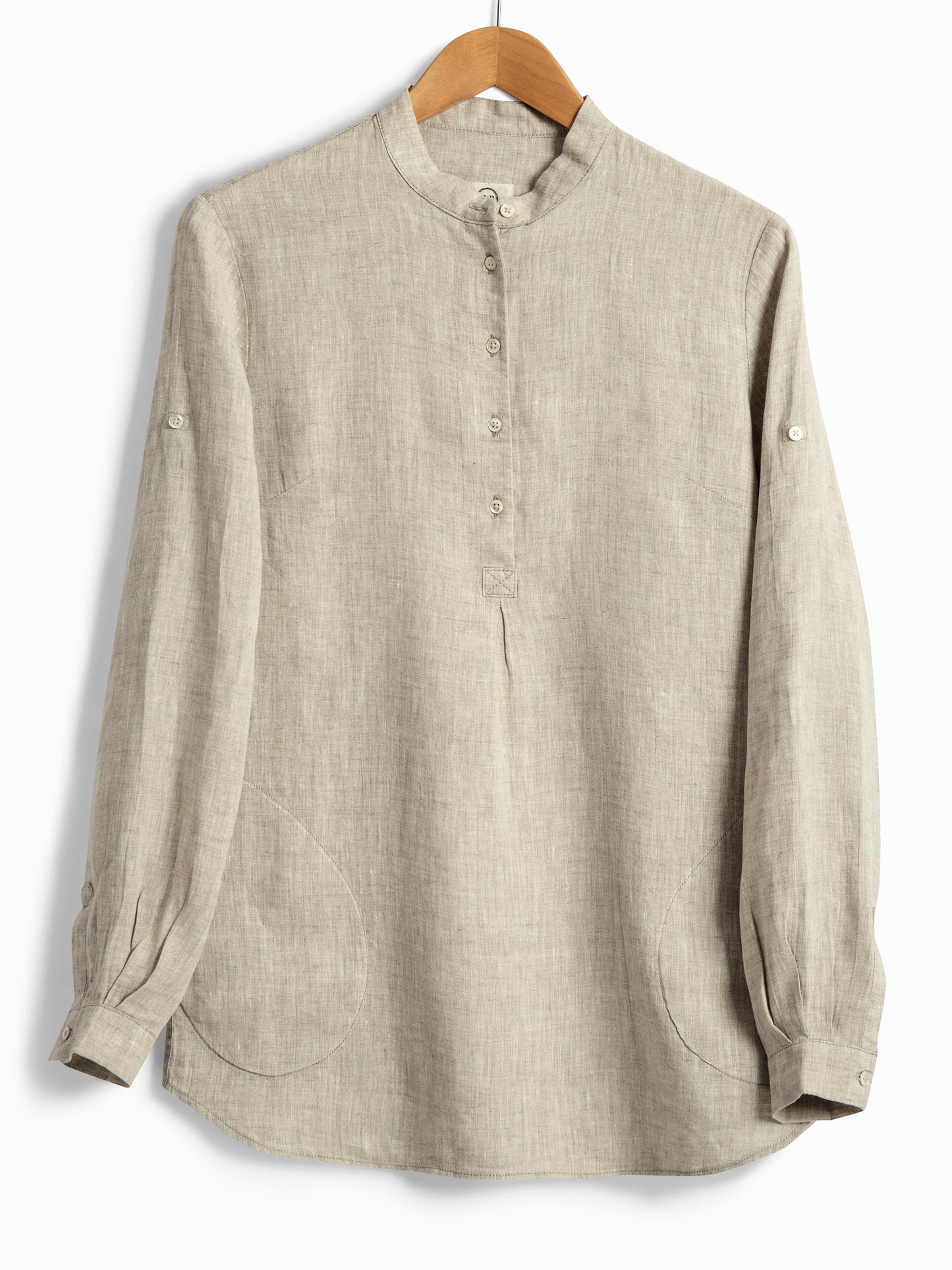 NEW TUNIC IN NATURAL LINEN, Shirt, Hickman & Bousfield - Hickman & Bousfield, Safari and Travel Clothing