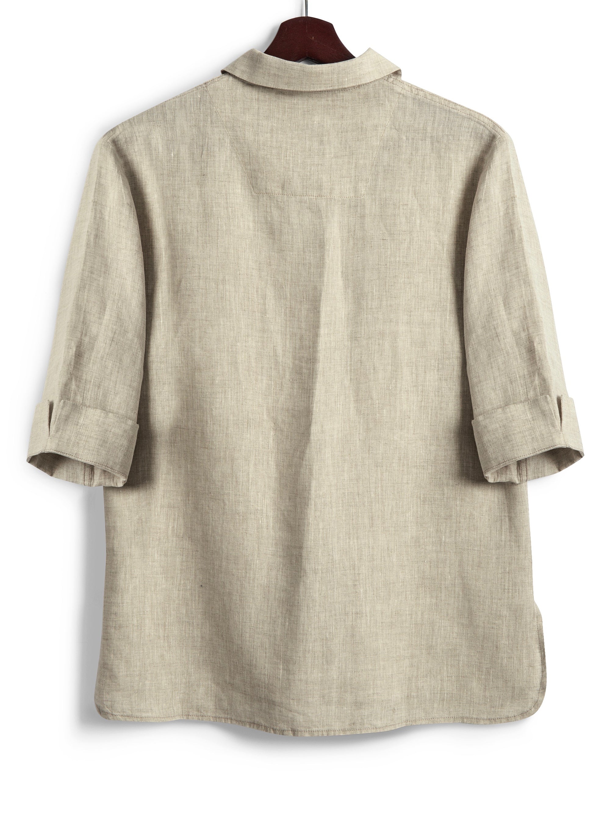 Safari Shirt in Natural Linen, Shirt, Hickman & Bousfield - Hickman & Bousfield, Safari and Travel Clothing