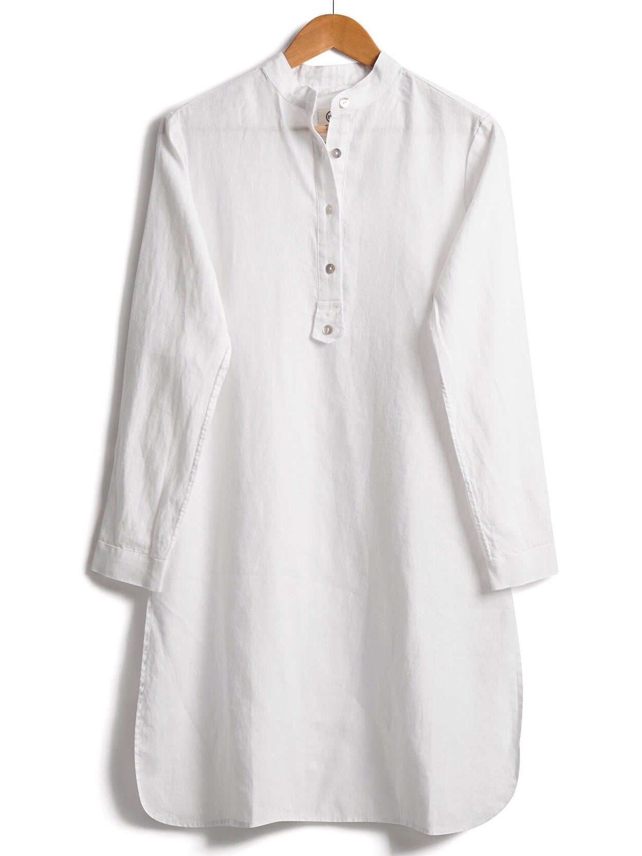 Long-line White Linen Tunic hickman and bousfield Hickman & Bousfield Long-line White Linen Tunic hickman and bousfield Hickman & Bousfield
