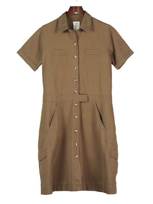Classic Safari Dress - Taupe, Dress, Hickman & Bousfield - Hickman & Bousfield, Safari and Travel Clothing