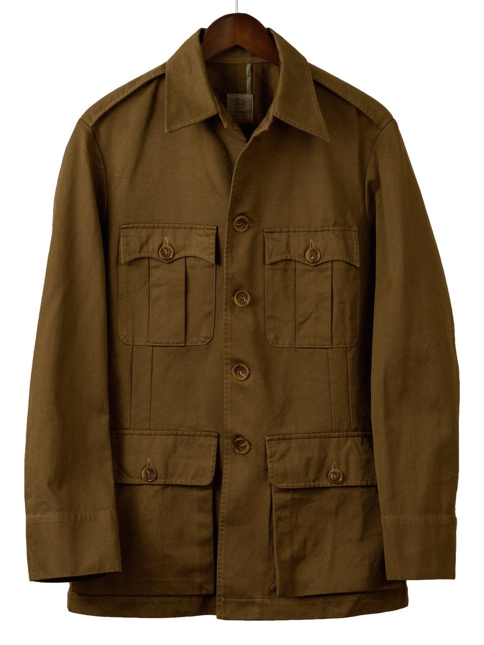 CLASSIC TAILORED SAFARI JACKET in Drab Drill, Jacket, Hickman & Bousfield - Hickman & Bousfield, Safari and Travel Clothing