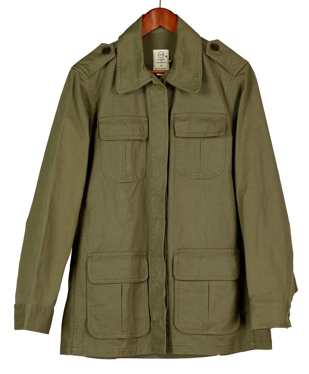 BUSH JACKET IN COTTON CANVAS, Jacket, Hickman & Bousfield - Hickman & Bousfield, Safari and Travel Clothing
