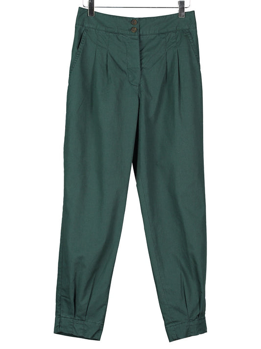 PLEAT FRONT PANTS in Teal, Trousers, Hickman & Bousfield - Hickman & Bousfield, Safari and Travel Clothing