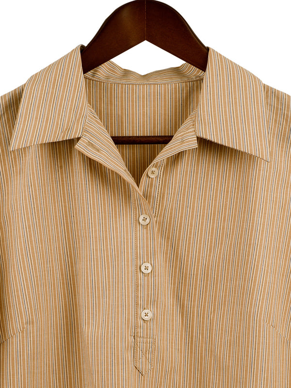 SAFARI SHIRT IN vintage stripe | Hickman & Bousfield