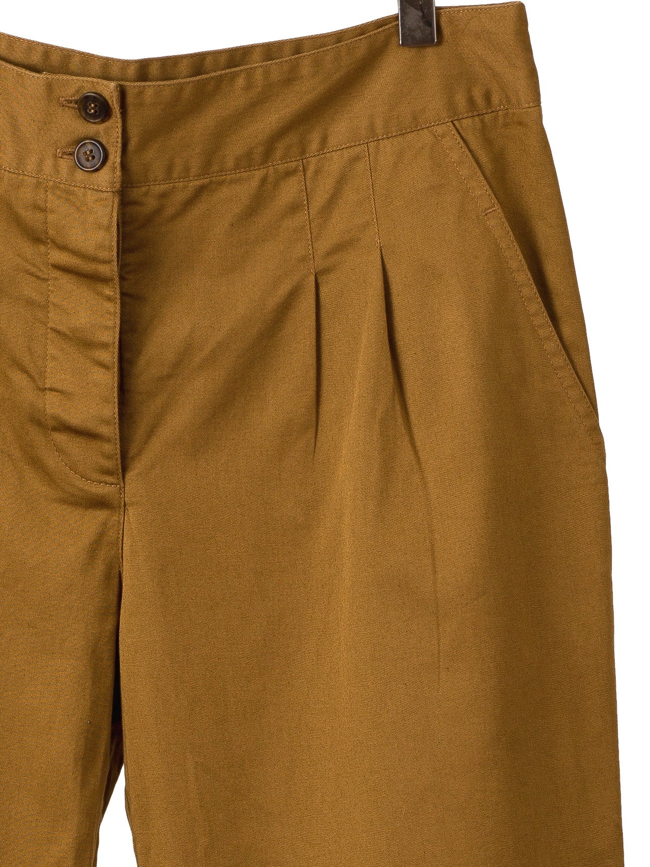 DARK KHAKI PLEAT FRONT PANTS, Trousers, Hickman & Bousfield - Hickman & Bousfield, Safari and Travel Clothing