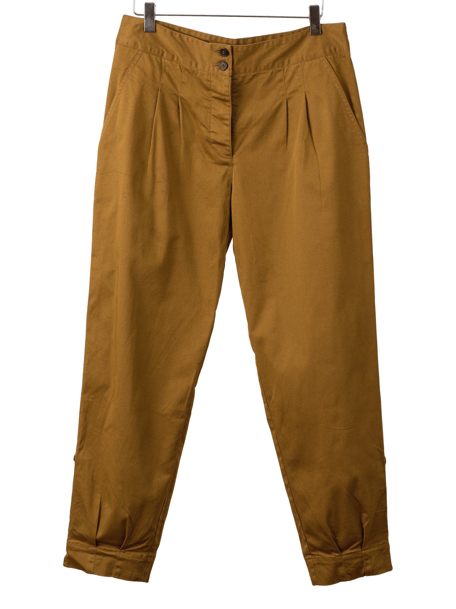 DARK KHAKI PLEAT FRONT PANTS, Trousers, Hickman & Bousfield - Hickman & Bousfield, Safari and Travel Clothing