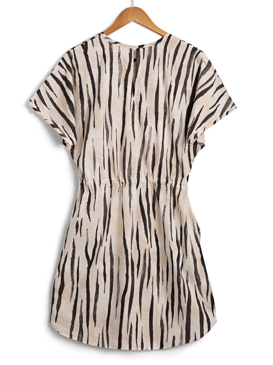 Short Kaftan in Zebra, Dress, Hickman & Bousfield - Hickman & Bousfield, Safari and Travel Clothing