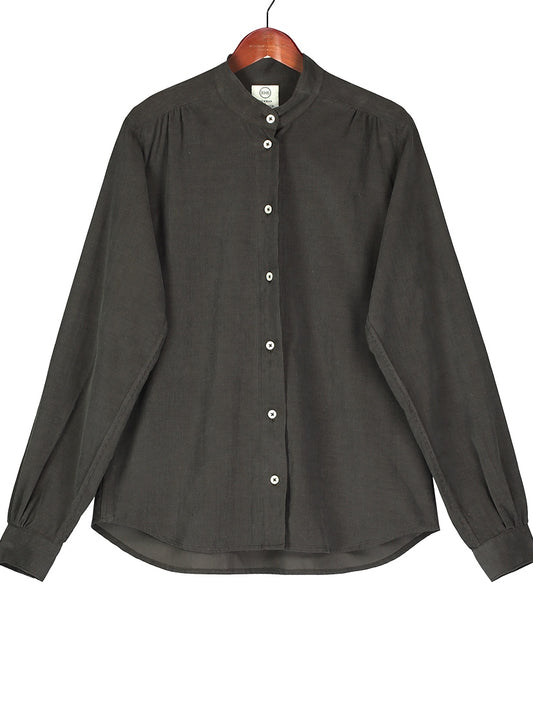 Grandad Shirt in Baby Corduroy, Shirt, Hickman & Bousfield - Hickman & Bousfield, Safari and Travel Clothing