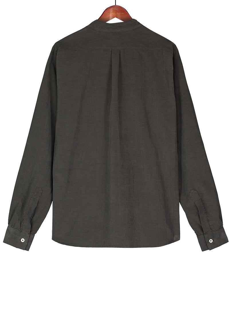 Grandad Shirt in Baby Corduroy, Shirt, Hickman & Bousfield - Hickman & Bousfield, Safari and Travel Clothing