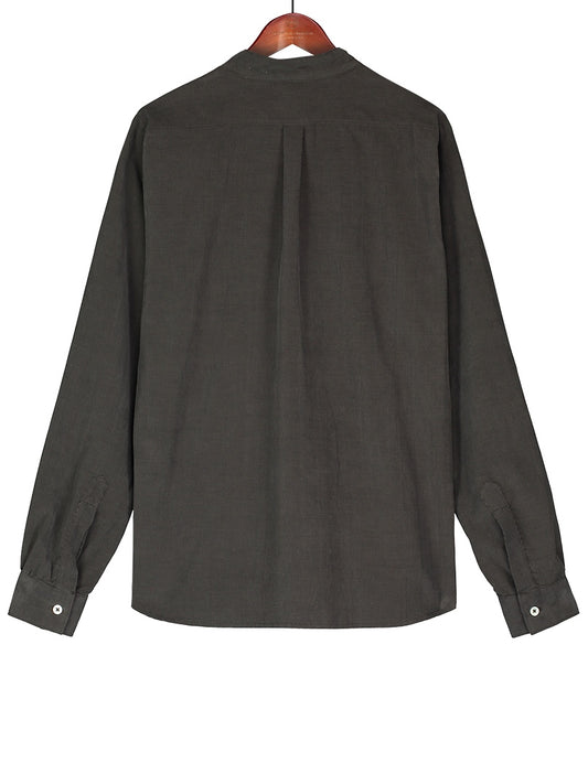 Grandad Shirt in Baby Corduroy, Shirt, Hickman & Bousfield - Hickman & Bousfield, Safari and Travel Clothing