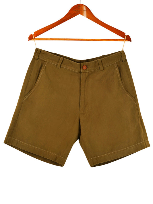 WOMEN'S MILITARY GREEN COTTON SHORTS, Shorts, Hickman & Bousfield - Hickman & Bousfield, Safari and Travel Clothing