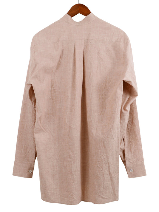 Collarless Shirt in Rose, Shirt, Hickman & Bousfield - Hickman & Bousfield, Safari and Travel Clothing