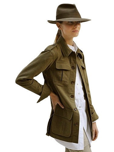 Green safari jacket womens Clearance