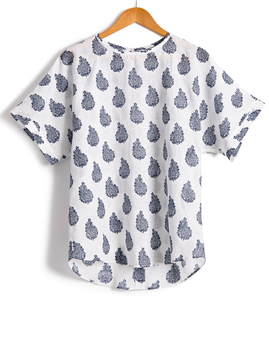 Paisley Linen Shell Top, Shirt, Hickman & Bousfied - Hickman & Bousfield, Safari and Travel Clothing