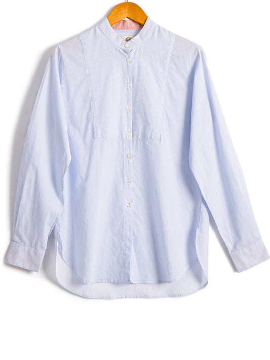 Bib Shirt, Fine Cotton Stripe, Shirt, Hickman & Bousfield - Hickman & Bousfield, Safari and Travel Clothing