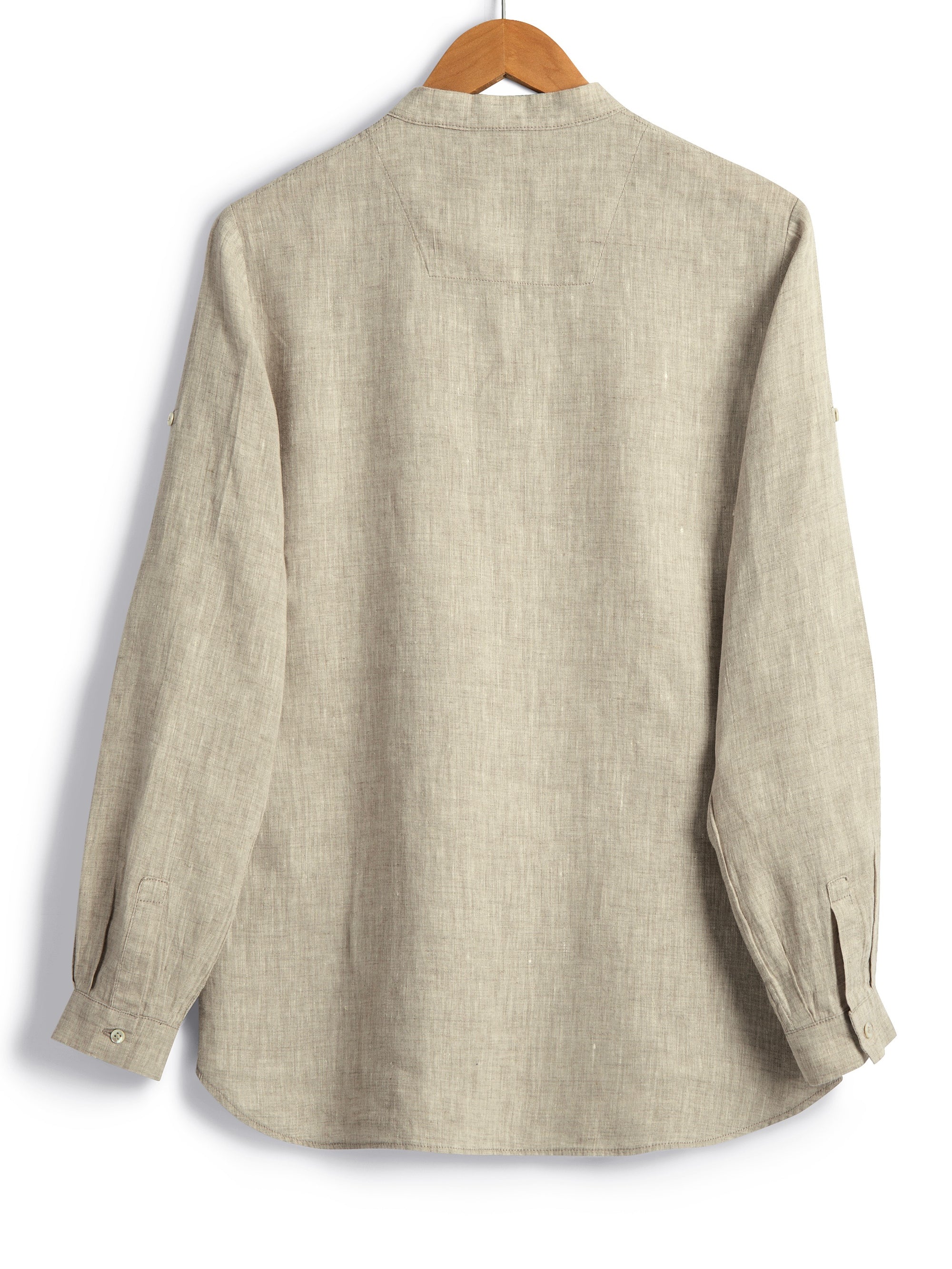 NEW TUNIC IN NATURAL LINEN, Shirt, Hickman & Bousfield - Hickman & Bousfield, Safari and Travel Clothing