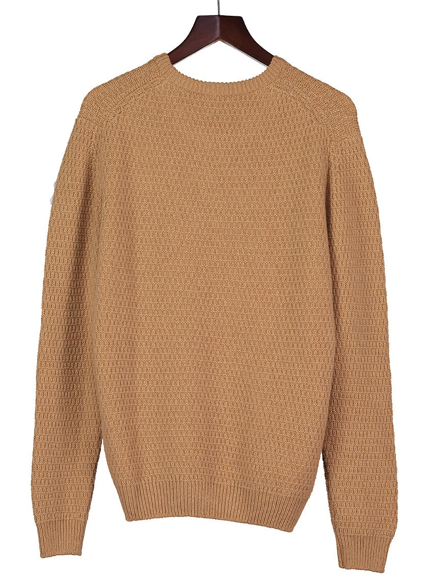 Mens Cashmere 6 ply Round Neck Jumper Hickman Bousfield