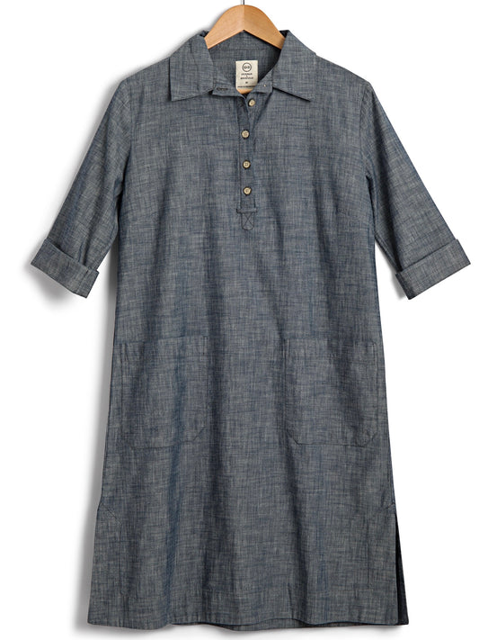 Safari Shirtdress in Chambray, Dress, Hickman & Bousfield - Hickman & Bousfield, Safari and Travel Clothing