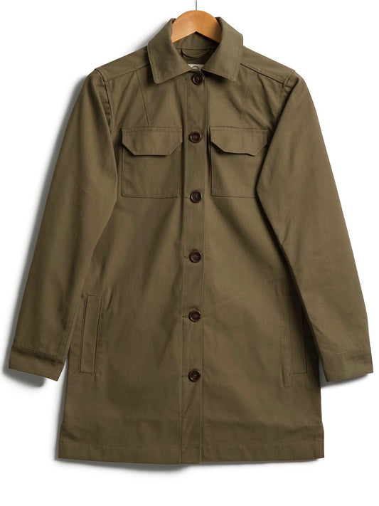 Cotton Canvas Shacket, Jacket, Hickman & Bousfield - Hickman & Bousfield, Safari and Travel Clothing