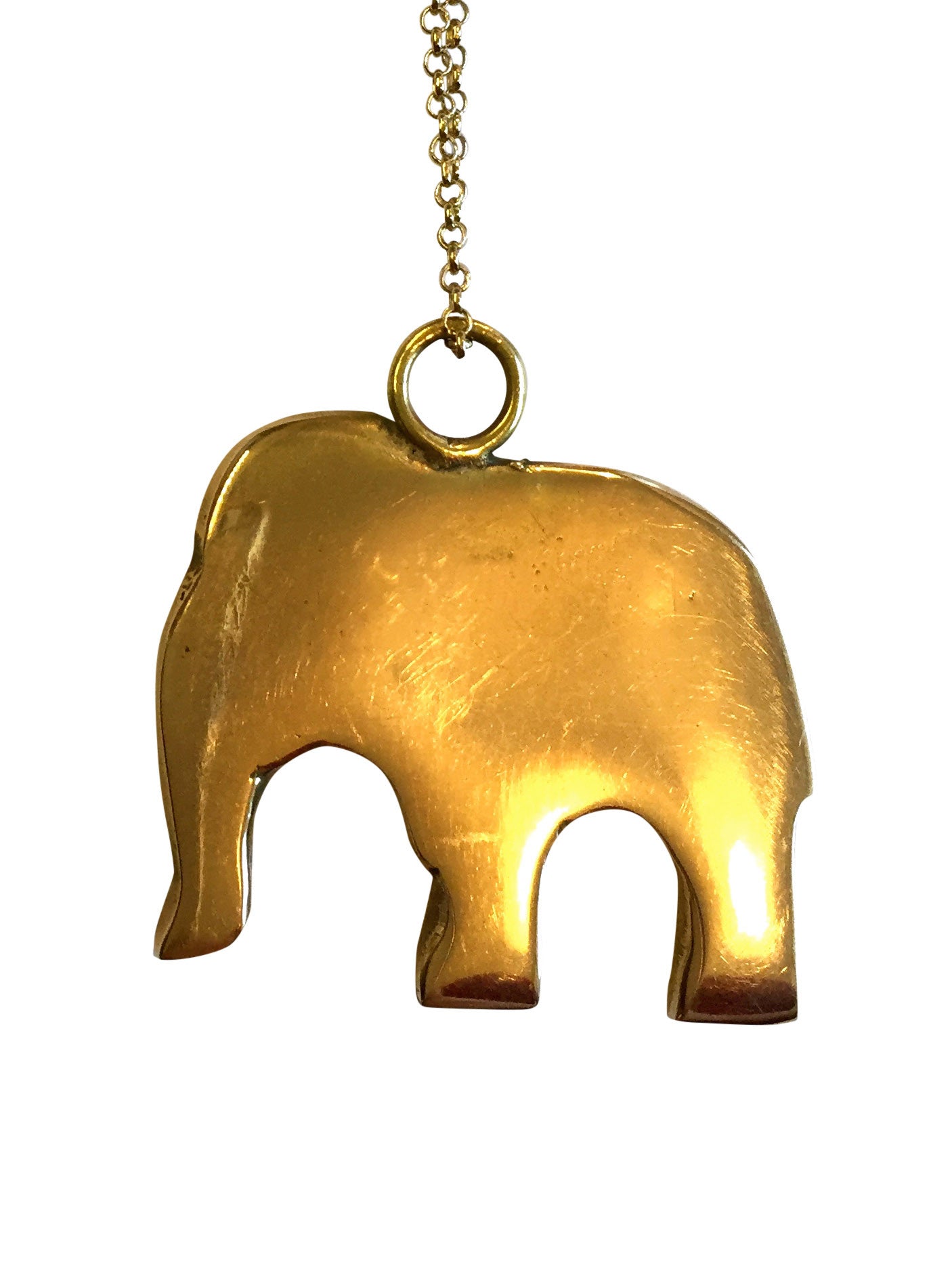 Brass Elephant Charm Necklace, Jewellery, Soul Design - Hickman & Bousfield, Safari and Travel Clothing