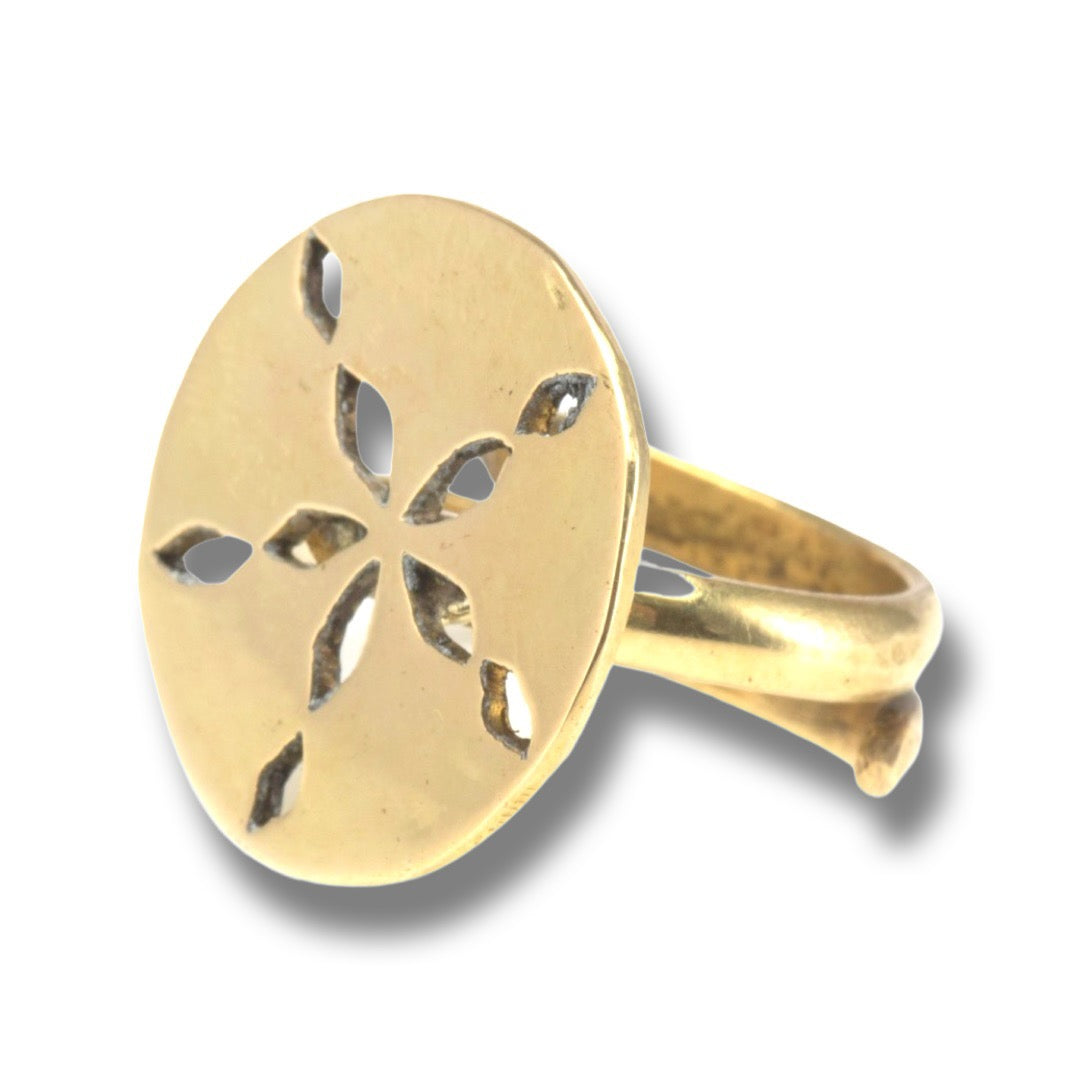 Sand Dollar Ring in Brass, Jewellery, Soul Design - Hickman & Bousfield, Safari and Travel Clothing