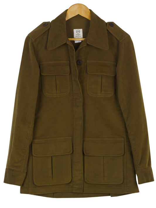 MOLESKIN FIELD JACKET - Lovat, Jacket, Hickman & Bousfield - Hickman & Bousfield, Safari and Travel Clothing