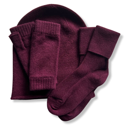 Gift Bundle - Cashmere Beanie, Cashmere Socks, Cashmere Wrist Warmers, Scarves, Hickman & Bousfield - Hickman & Bousfield, Safari and Travel Clothing