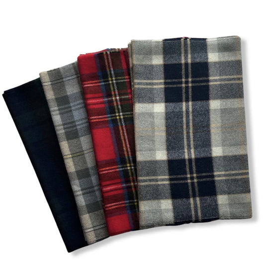 Classic Tartan Merino Scarves, Scarves, Hickman & Bousfield - Hickman & Bousfield, Safari and Travel Clothing