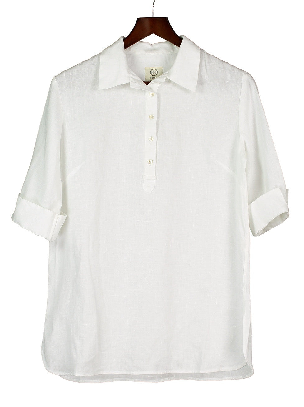 SAFARI SHIRT IN WHITE LINEN, Shirt, Hickman & Bousfield - Hickman & Bousfield, Safari and Travel Clothing